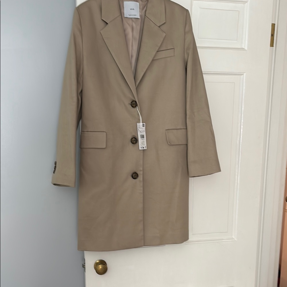 Mango Tan Blazer Professional Suit Jacket